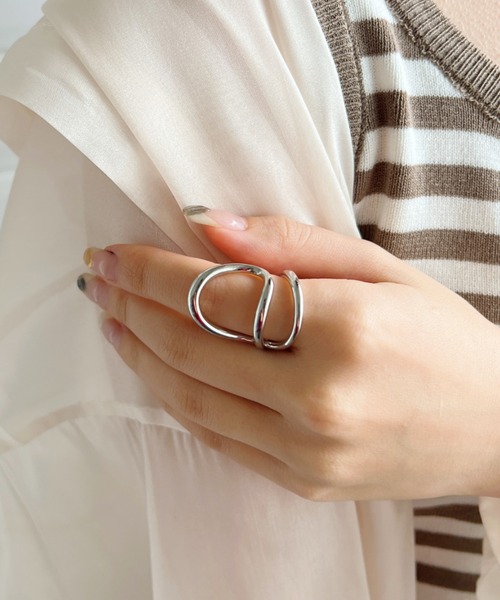 iso（イソ）の「ボリュームフィンガーリング（リング・レディース・その他1/その他2/その他3/その他4/シルバー/ゴールド・FREE）」の9枚目の写真