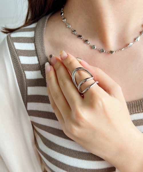 iso（イソ）の「ボリュームフィンガーリング（リング・レディース・その他1/その他2/その他3/その他4/シルバー/ゴールド・FREE）」の8枚目の写真