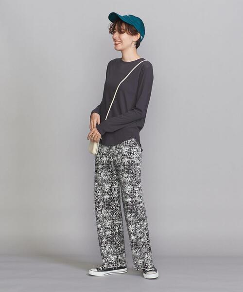 BEAUTY&YOUTH UNITED ARROWS(ビューティーアンドユースユナイテッドアローズ)の「BY レーヨンコットンジャカードニットパンツ -ウォッシャブル-(その他パンツ・レディース・オレンジ/ブラック・S/M)」の21枚目の写真