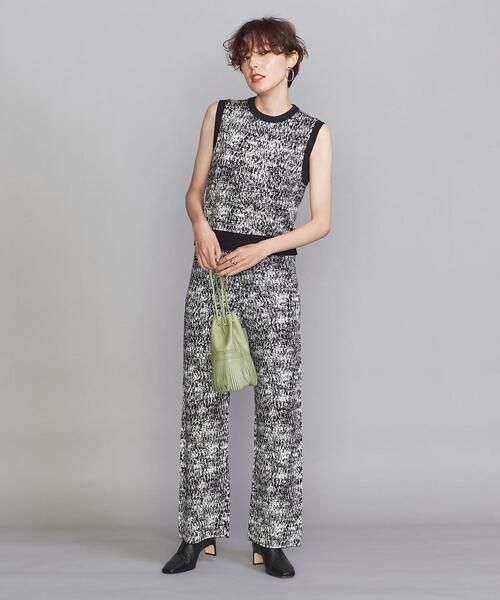 BEAUTY&YOUTH UNITED ARROWS(ビューティーアンドユースユナイテッドアローズ)の「BY レーヨンコットンジャカードニットパンツ -ウォッシャブル-(その他パンツ・レディース・オレンジ/ブラック・S/M)」の22枚目の写真