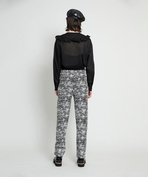 BEAUTY&YOUTH UNITED ARROWS(ビューティーアンドユースユナイテッドアローズ)の「BY レーヨンコットンジャカードニットパンツ -ウォッシャブル-(その他パンツ・レディース・オレンジ/ブラック・S/M)」の16枚目の写真