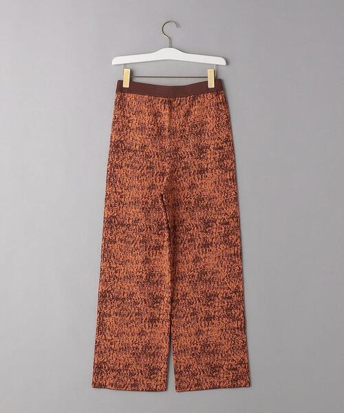 BEAUTY&YOUTH UNITED ARROWS(ビューティーアンドユースユナイテッドアローズ)の「BY レーヨンコットンジャカードニットパンツ -ウォッシャブル-(その他パンツ・レディース・オレンジ/ブラック・S/M)」の8枚目の写真