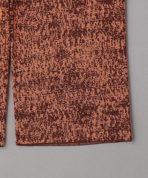 BEAUTY&YOUTH UNITED ARROWS(ビューティーアンドユースユナイテッドアローズ)の「BY レーヨンコットンジャカードニットパンツ -ウォッシャブル-(その他パンツ・レディース・オレンジ/ブラック・S/M)」の4枚目の写真