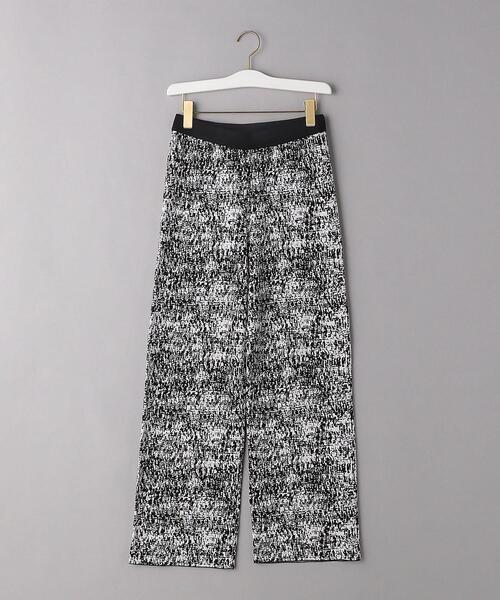 BEAUTY&YOUTH UNITED ARROWS(ビューティーアンドユースユナイテッドアローズ)の「BY レーヨンコットンジャカードニットパンツ -ウォッシャブル-(その他パンツ・レディース・オレンジ/ブラック・S/M)」の6枚目の写真
