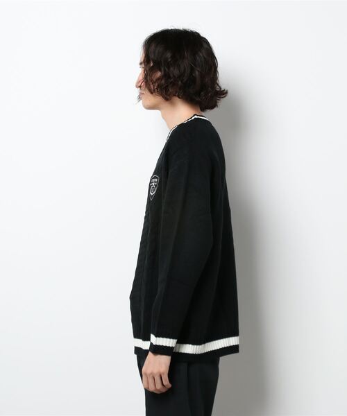 HOOK(フック)の「【HOOK】制服風vネックニット風スウェット(スウェット・メンズ・ブラック/ベージュ/グレー・M/L/XL)」の16枚目の写真