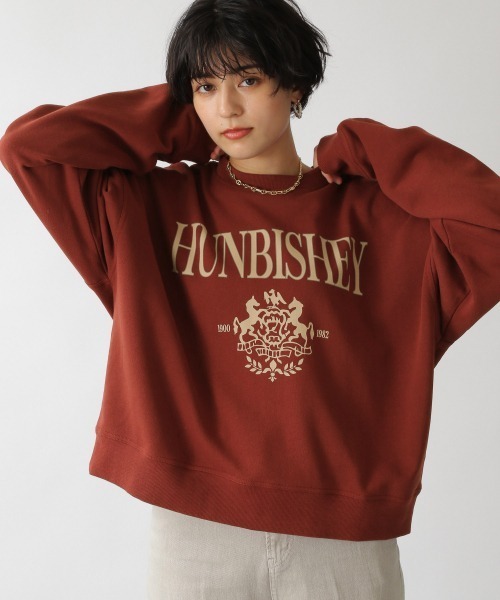 RAGEBLUE（レイジブルー）の「カレッジ裏毛スウェットクルー/959112（スウェット・レディース・オフホワイト/ワインレッド/スミクロ・FREE）」の3枚目の写真