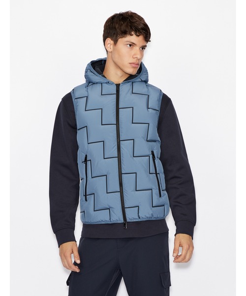 丹後ちりめん　ベスト　ジャケット　新品タグ付き セール】 マイクロタフタダウン ハイネックベスト （ダウンジャケット