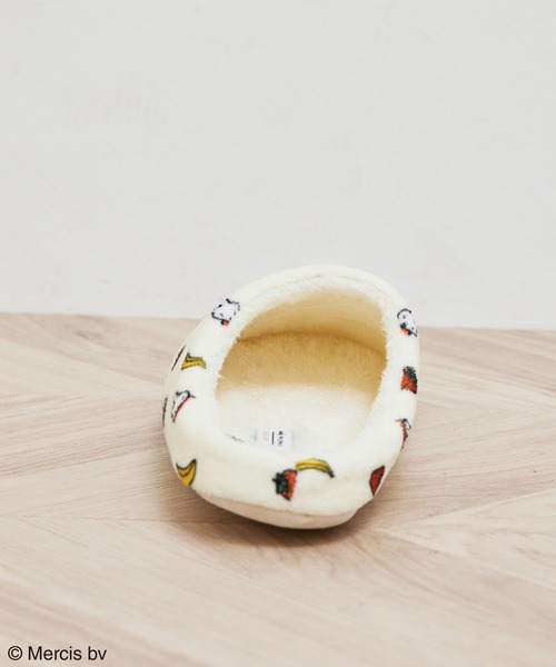 Miffy( ミッフィー)の「【miffy×ROPE' PICNIC】フルーツフラワープリントルームシューズ(ルームシューズ/スリッパ・レディース・ネイビー/キナリ・FREE)」の4枚目の写真