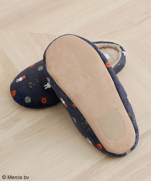 Miffy( ミッフィー)の「【miffy×ROPE' PICNIC】フルーツフラワープリントルームシューズ(ルームシューズ/スリッパ・レディース・ネイビー/キナリ・FREE)」の9枚目の写真