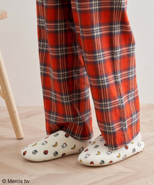 Miffy( ミッフィー)の「【miffy×ROPE' PICNIC】フルーツフラワープリントルームシューズ(ルームシューズ/スリッパ・レディース・ネイビー/キナリ・FREE)」の15枚目の写真