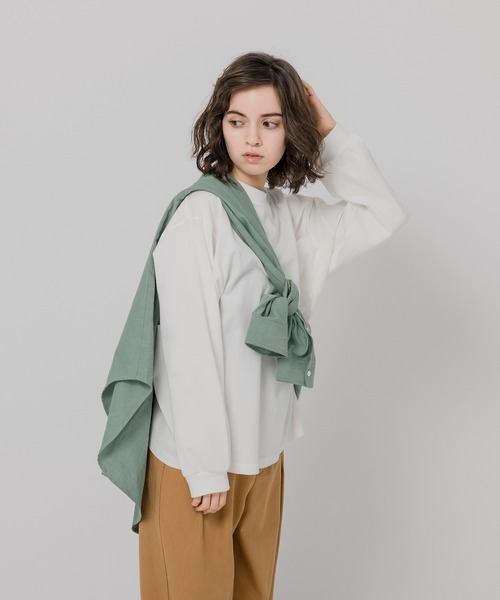 MUHET(ミュエータ)の「【ユニセックス】MUHETロゴ刺繍ロンT(Tシャツ/カットソー・レディース・ホワイト/ブラック/マスタード・SMALL/MEDIUM/LARGE/X-LARGE)」の18枚目の写真