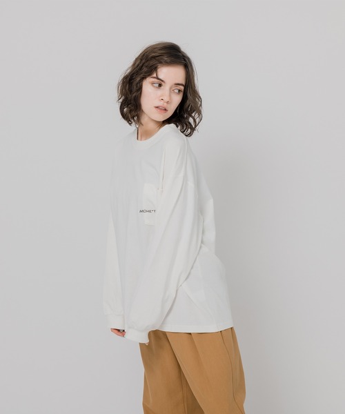 MUHET(ミュエータ)の「【ユニセックス】MUHETロゴ刺繍ロンT(Tシャツ/カットソー・レディース・ホワイト/ブラック/マスタード・SMALL/MEDIUM/LARGE/X-LARGE)」の15枚目の写真