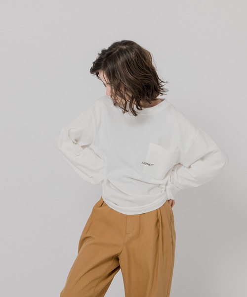 MUHET(ミュエータ)の「【ユニセックス】MUHETロゴ刺繍ロンT(Tシャツ/カットソー・レディース・ホワイト/ブラック/マスタード・SMALL/MEDIUM/LARGE/X-LARGE)」の16枚目の写真