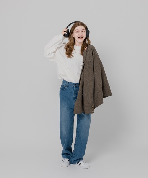 MUHET(ミュエータ)の「【ユニセックス】MUHETロゴ刺繍ロンT(Tシャツ/カットソー・レディース・ホワイト/ブラック/マスタード・SMALL/MEDIUM/LARGE/X-LARGE)」の13枚目の写真