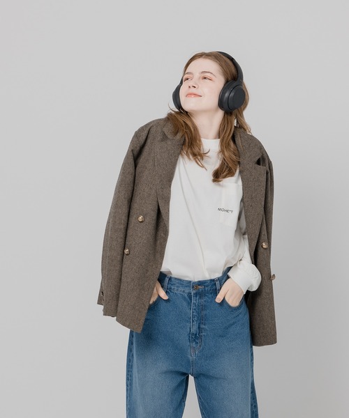 MUHET(ミュエータ)の「【ユニセックス】MUHETロゴ刺繍ロンT(Tシャツ/カットソー・レディース・ホワイト/ブラック/マスタード・SMALL/MEDIUM/LARGE/X-LARGE)」の7枚目の写真