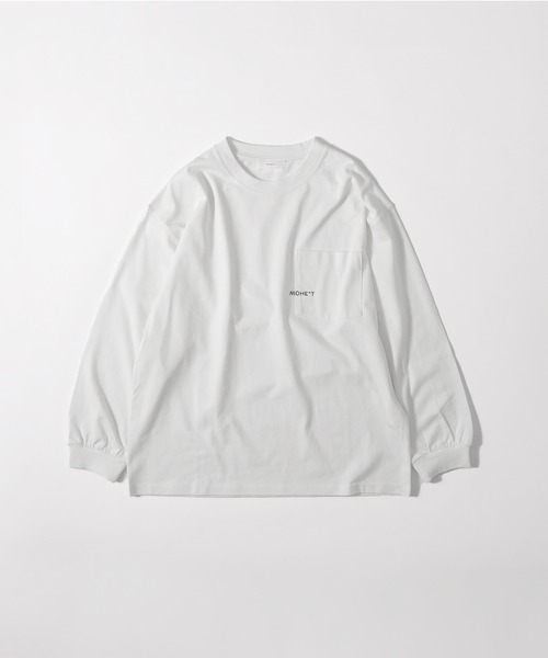 MUHET(ミュエータ)の「【ユニセックス】MUHETロゴ刺繍ロンT(Tシャツ/カットソー・レディース・ホワイト/ブラック/マスタード・SMALL/MEDIUM/LARGE/X-LARGE)」の4枚目の写真