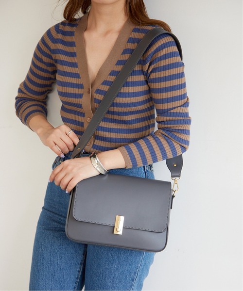 SLOBE IENA（スローブイエナ）の「【MARCO BIANCHINI/マルコ・ビアンキーニ 】ショルダーバッグ◆（ショルダーバッグ・レディース・グレー/ブラウン・FREE）」の6枚目の写真