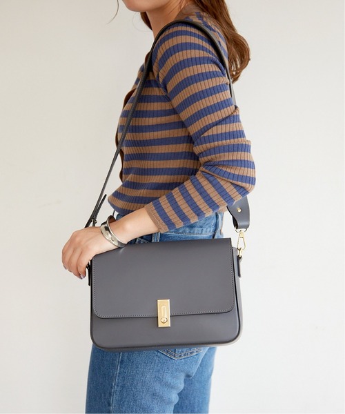 SLOBE IENA（スローブイエナ）の「【MARCO BIANCHINI/マルコ・ビアンキーニ 】ショルダーバッグ◆（ショルダーバッグ・レディース・グレー/ブラウン・FREE）」の8枚目の写真