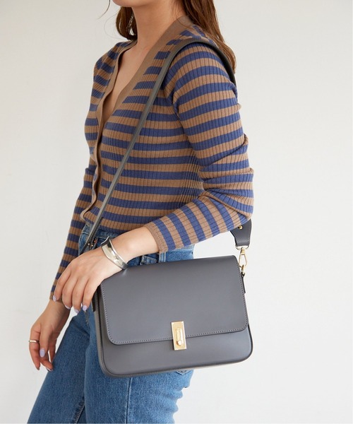 SLOBE IENA（スローブイエナ）の「【MARCO BIANCHINI/マルコ・ビアンキーニ 】ショルダーバッグ◆（ショルダーバッグ・レディース・グレー/ブラウン・FREE）」の9枚目の写真