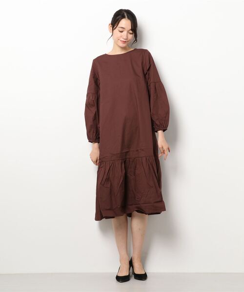 ehka sopo（エヘカソポ）の「ゴブランジレセットワンピース（ワンピース・レディース・ブラック/ブラウン/グリーン・ﾌﾘ-）」の6枚目の写真