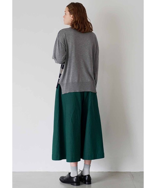 シロップ．（シロップ．）の「ビッグシルエットのチェックニットプルオーバー（ニット/セーター・レディース・グレー系その他/ブラウン系その他・SMALL/MEDIUM/LARGE/X-LARGE/XX-LARGE）」の7枚目の写真