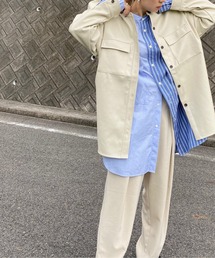 y/m by RIKA | フェイクレザーシャツジャケット(その他アウター)