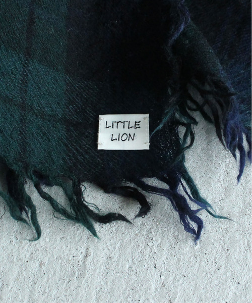 CHILD WOMAN（チャイルドウーマン）の「LITTLE LION WOOLチェック柄ストール（ストール/ショール・レディース・キナリ/グリーン・FREE）」の12枚目の写真