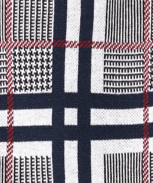 HIDEAWAYS NICOLE（ハイダウェイニコル）の「グレンチェックプルオーパーパーカ（パーカー・メンズ・ホワイト×レッド/グレー系その他・MEDIUM/LARGE/X-LARGE）」の9枚目の写真