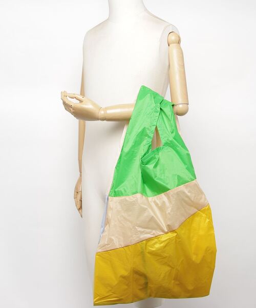 SUSAN BIJL（スーザンベル）の「SUSAN BIJL for HAY SIXCOLOURBAG スーザンベル フォー ヘイ シックルカラー エコバッグ L（エコバッグ/サブバッグ・レディース・グレー系その他/ブラウン系その他/グリーン系その他/ピンク系その他・FREE）」の14枚目の写真