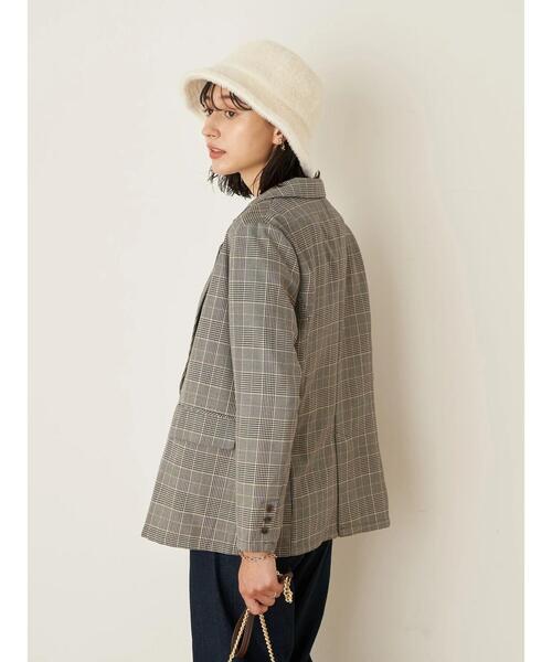 earth music&ecology（アースミュージックアンドエコロジー）の「チェックダブルジャケット ＊（ブルゾン・レディース・ブルー系その他3/チェック・FREE）」の9枚目の写真