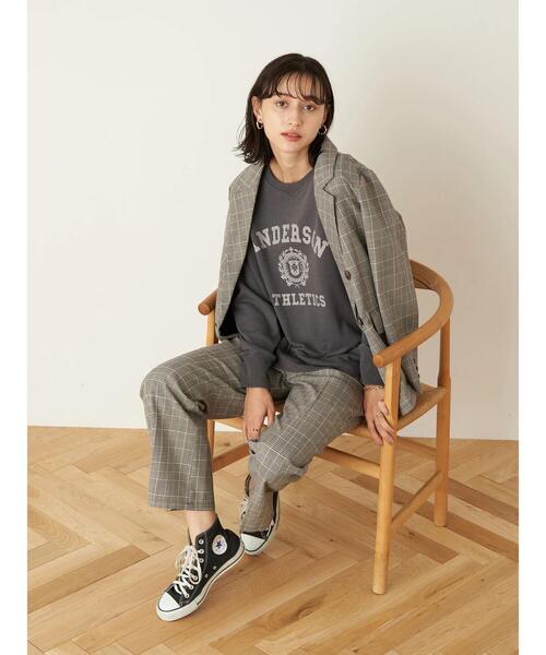 earth music&ecology（アースミュージックアンドエコロジー）の「チェックダブルジャケット ＊（ブルゾン・レディース・ブルー系その他3/チェック・FREE）」の18枚目の写真