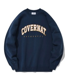 【COVERNAT】APPLIQUE ARCH LOGO CREWNECK / カバーナット アップリケ アーチ ロゴ スウェットシャツ