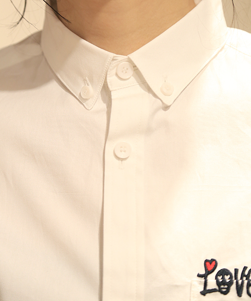 NUMERO UNO（ヌメロウーノ）の「Button Down Shirts (Love Skull 