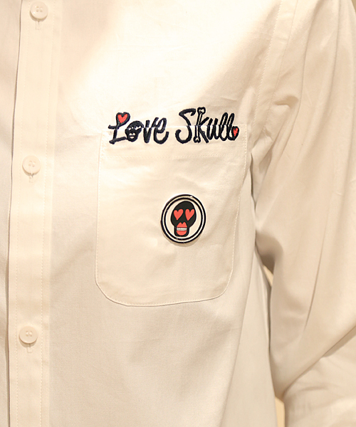 NUMERO UNO（ヌメロウーノ）の「Button Down Shirts (Love Skull 