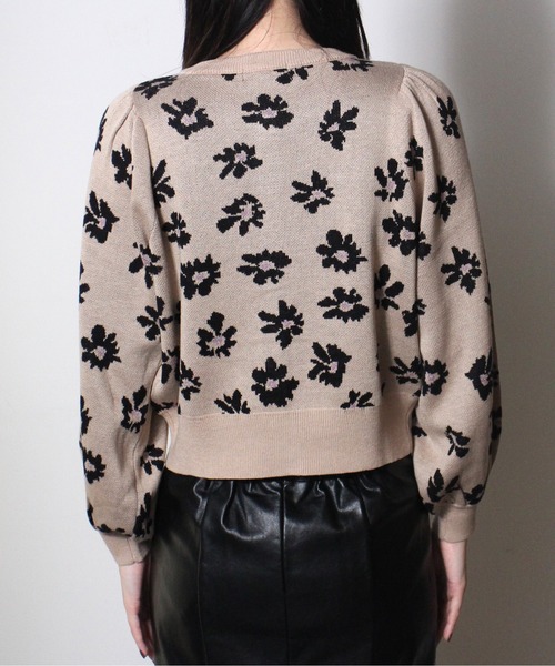 one way（ワンウェイ）の「【oneway】花柄ニットジャガードカーデ（カーディガン/ボレロ・レディース・ホワイト/ブラック/ベージュ・FREE）」の16枚目の写真