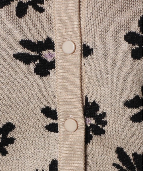 one way（ワンウェイ）の「【oneway】花柄ニットジャガードカーデ（カーディガン/ボレロ・レディース・ホワイト/ブラック/ベージュ・FREE）」の20枚目の写真