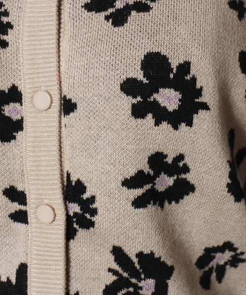 one way（ワンウェイ）の「【oneway】花柄ニットジャガードカーデ（カーディガン/ボレロ・レディース・ホワイト/ブラック/ベージュ・FREE）」の21枚目の写真
