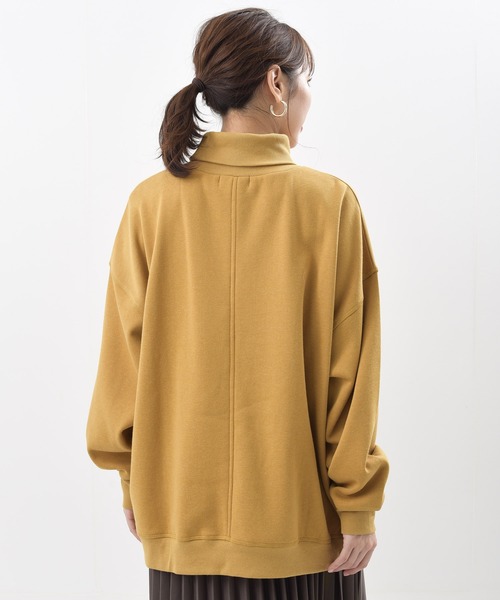 rps(アールピーエス)の「裏起毛ポケット付ワイドプルオーバー(スウェット・レディース・チャコールグレー/グリーン/ライトベージュ/マスタード・M)」の18枚目の写真