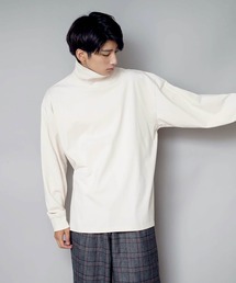 UNIIT | 【UNIIT/ユニット】NanoTecヘビーウェイト 2WAY タートルモックネック ルーズビッグシルエット ロンT(Tシャツ/カットソー)