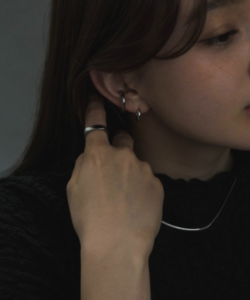 muku（ムク）の「金属アレルギー対応 1mmシンプルスネークネックレス / サージカルステンレス（ネックレス・レディース・シルバー/ゴールド・39cm/45cm/52cm）」の22枚目の写真