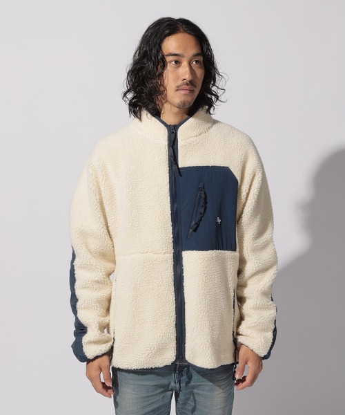 BAYFLOW（ベイフロー）の「スタンドネックボアブルゾン（ブルゾン・メンズ・ベージュ/イエロー/オフホワイト・SMALL/LARGE/MEDIUM）」の20枚目の写真