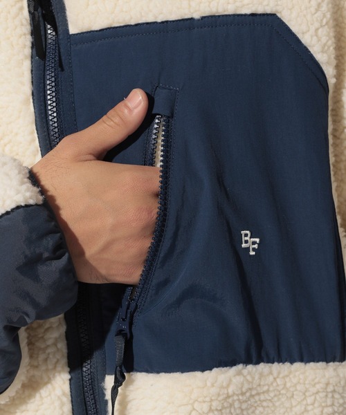 BAYFLOW（ベイフロー）の「スタンドネックボアブルゾン（ブルゾン・メンズ・ベージュ/イエロー/オフホワイト・SMALL/LARGE/MEDIUM）」の13枚目の写真