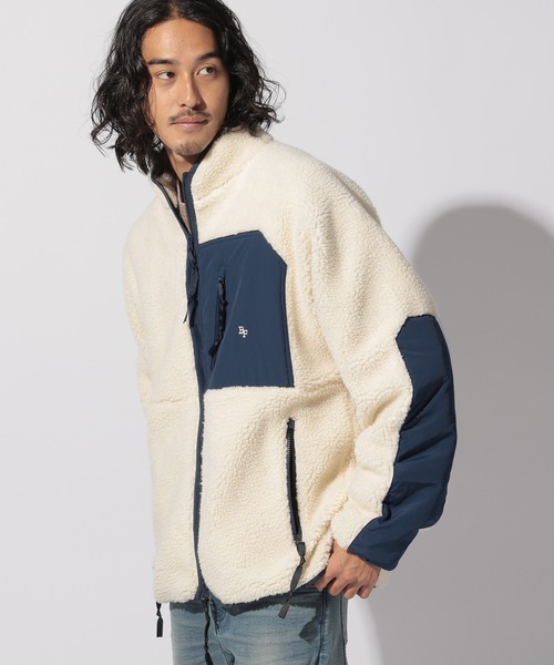 BAYFLOW（ベイフロー）の「スタンドネックボアブルゾン（ブルゾン・メンズ・ベージュ/イエロー/オフホワイト・SMALL/LARGE/MEDIUM）」の19枚目の写真