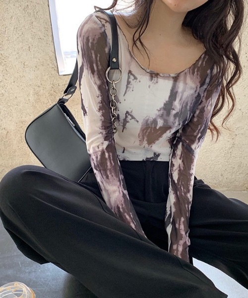 H.Warren（エイチウォーレン）の「フェイクレザーチェーンミニショルダーバッグ（ショルダーバッグ・レディース・ブラック/ホワイト・FREE）」の12枚目の写真