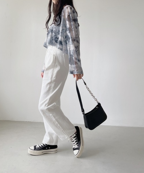 H.Warren（エイチウォーレン）の「フェイクレザーチェーンミニショルダーバッグ（ショルダーバッグ・レディース・ブラック/ホワイト・FREE）」の20枚目の写真