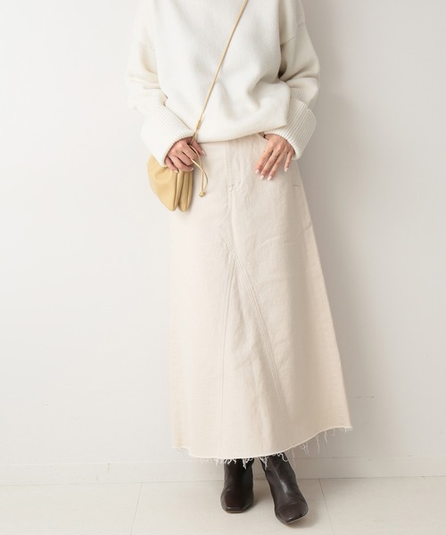 IENA（イエナ）の「【YANUK/ヤヌーク】リメイクスカート◆（デニムスカート・レディース・ナチュラル・XS/S/M）」の2枚目の写真