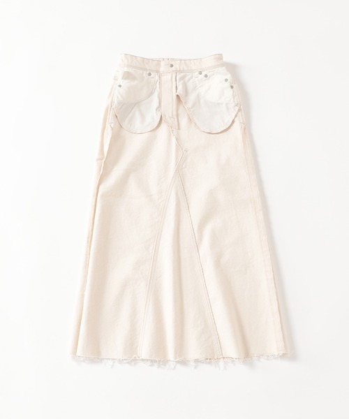 新品 IENA【YANUK/ヤヌーク】リメイクスカート IENA（イエナ）の「【YANUK/ヤヌーク】リメイクスカート