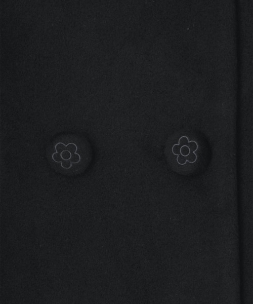 MARY QUANT（マリークワント）の「ショールカラーWフロント ロングコート（チェスターコート・レディース・ブラック/ベージュ・M）」の6枚目の写真