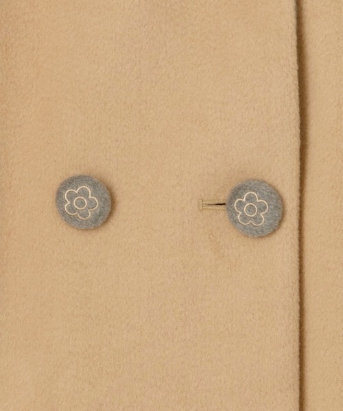 MARY QUANT（マリークワント）の「ショールカラーWフロント ロングコート（チェスターコート・レディース・ブラック/ベージュ・M）」の12枚目の写真