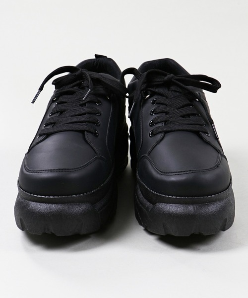 SPINNS（スピンズ）の「フェイクレザーハイソールスニーカー（スニーカー・メンズ・ブラック・26cm/27cm）」の8枚目の写真